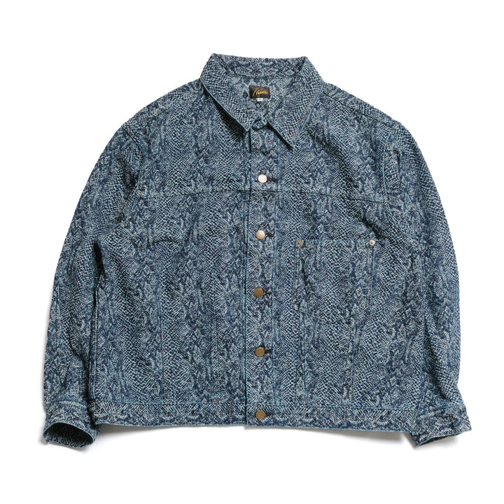 Needles - Darts Bottom Jean Jacket - 13oz Python Jacquard - TY222