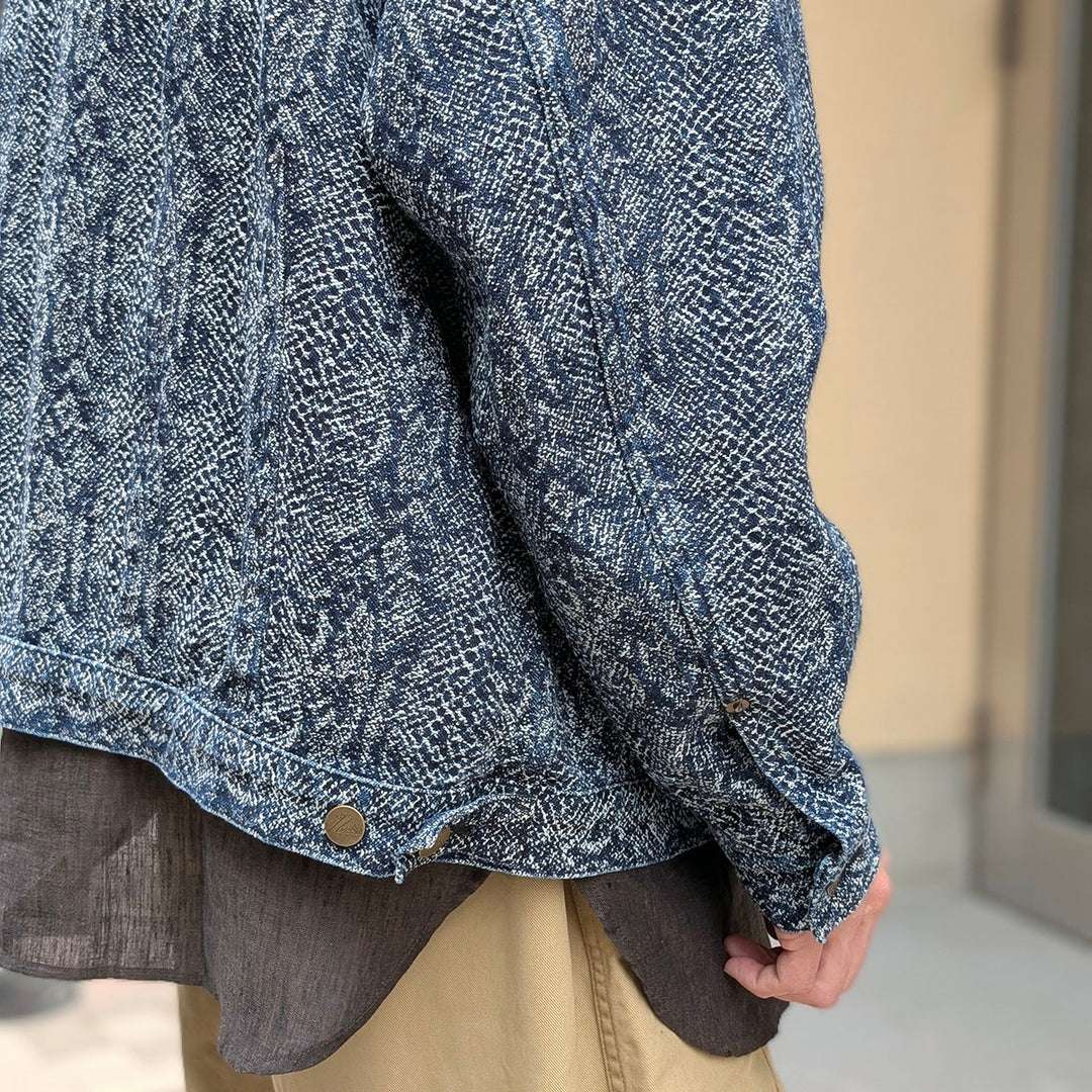 Needles - Darts Bottom Jean Jacket - 13oz Python Jacquard - TY222