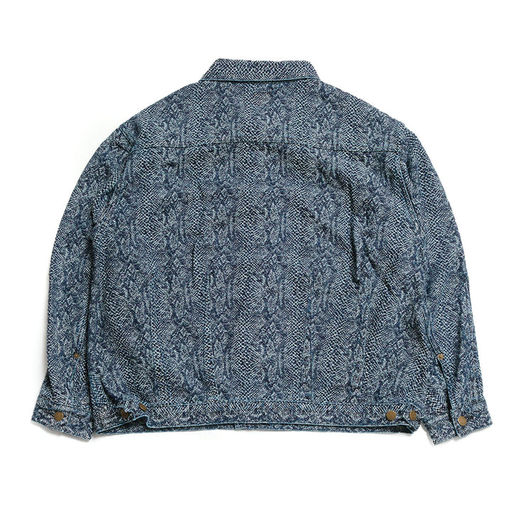 Needles - Darts Bottom Jean Jacket - 13oz Python Jacquard - TY222