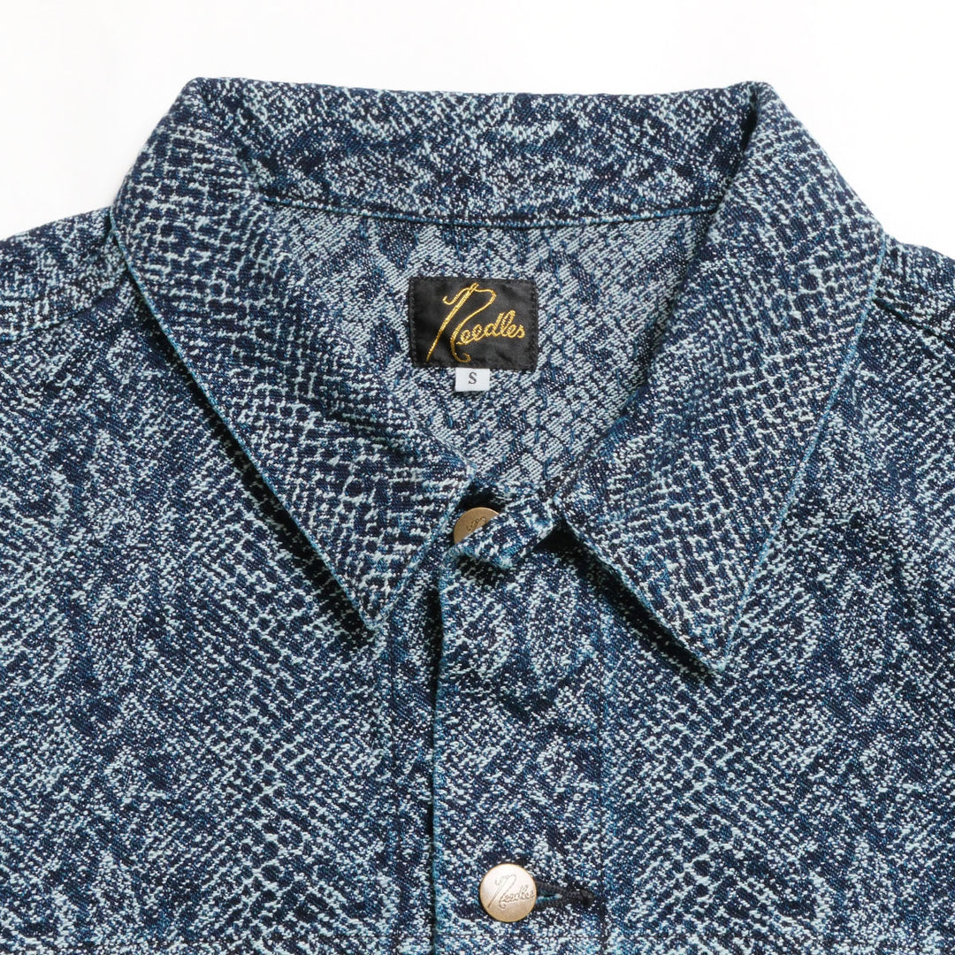 Needles - Darts Bottom Jean Jacket - 13oz Python Jacquard - TY222
