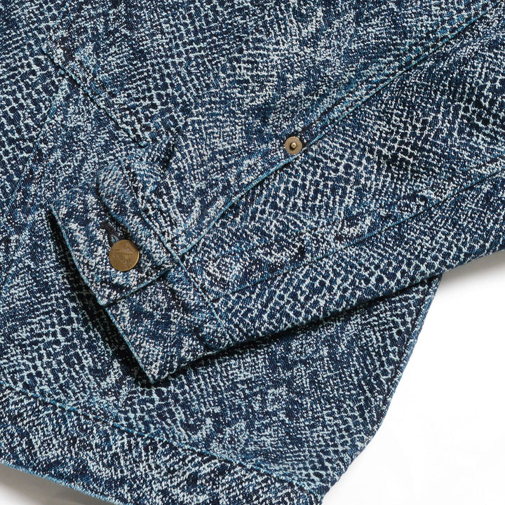 Needles - Darts Bottom Jean Jacket - 13oz Python Jacquard - TY222