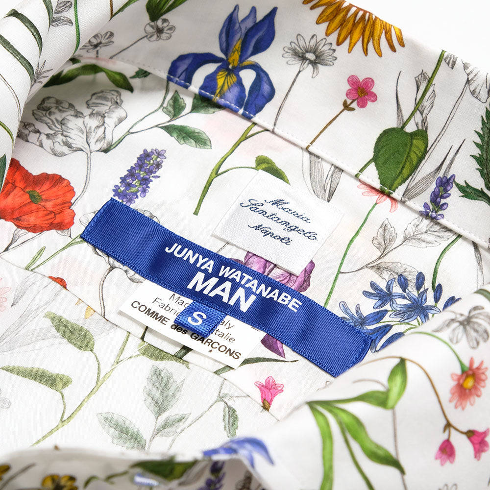 JUNYA WATANABE MAN - Cotton Flower-patterned Shirt - Collaborated with MARIA SANTANGELO  - WQ-B013-051