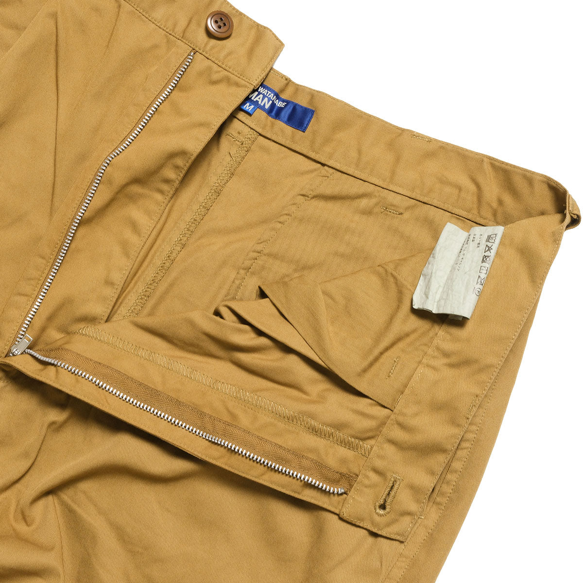 美品　junya watanabe man フリンジ　スエード　パンツ　ベージュ JUNYA WATANABE MAN - 綿ツイル 製品染パンツ - WR-P018-051 – Sun