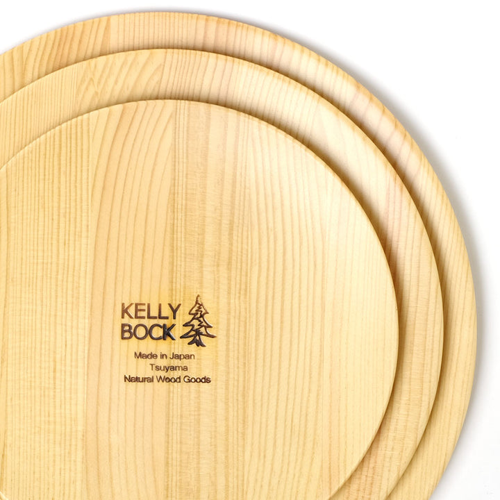 KELLY BOCK - Wooden Round Plate Large