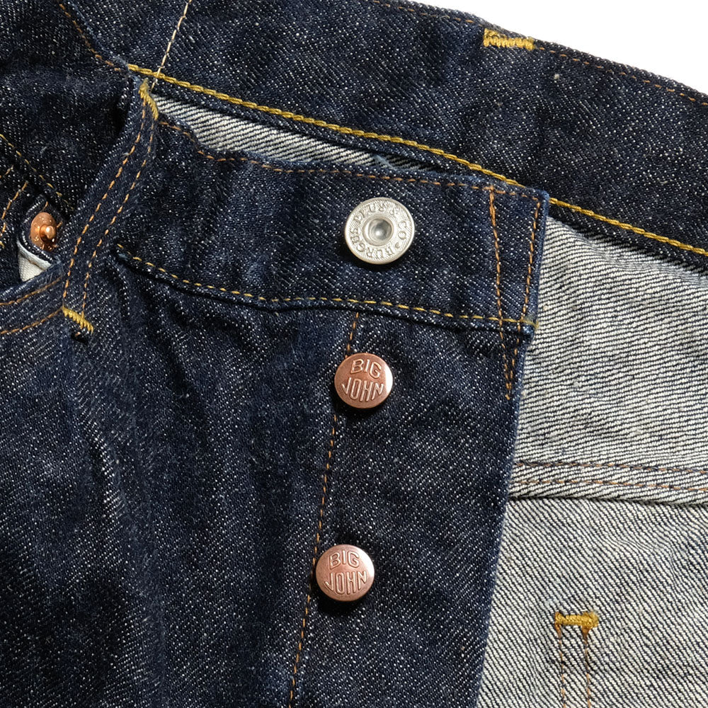 BURGUS PLUS × BIG JOHN - Collaboration Jeans 14oz. Natural Indigo Selvedge Denim Classic Fit -