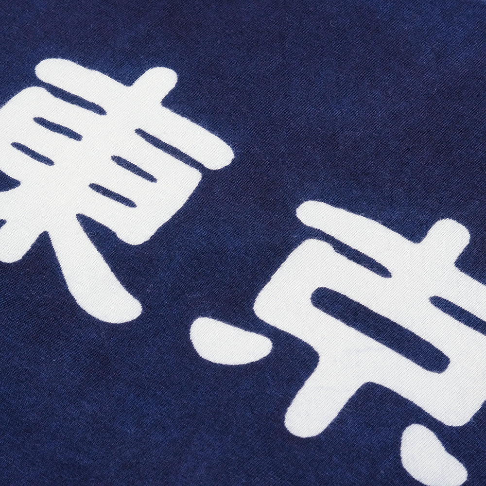 BLUE BLUE JAPAN - 東京(Tokyo) Discharge Printing Indigo T-Shirts
