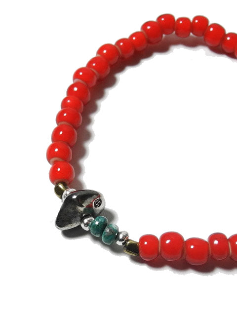 SunKu - White Heart Beads Bracelet