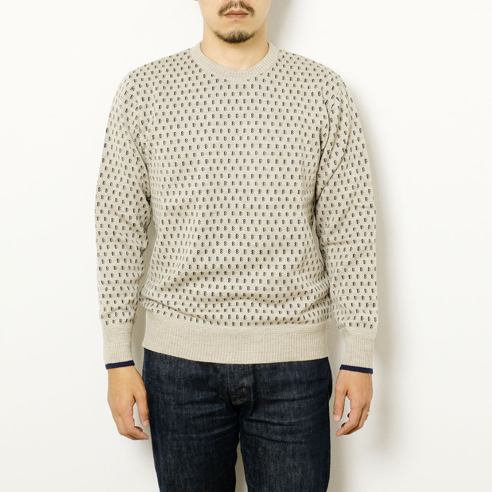 BURGUS PLUS - Jacquard Wool Sweater -