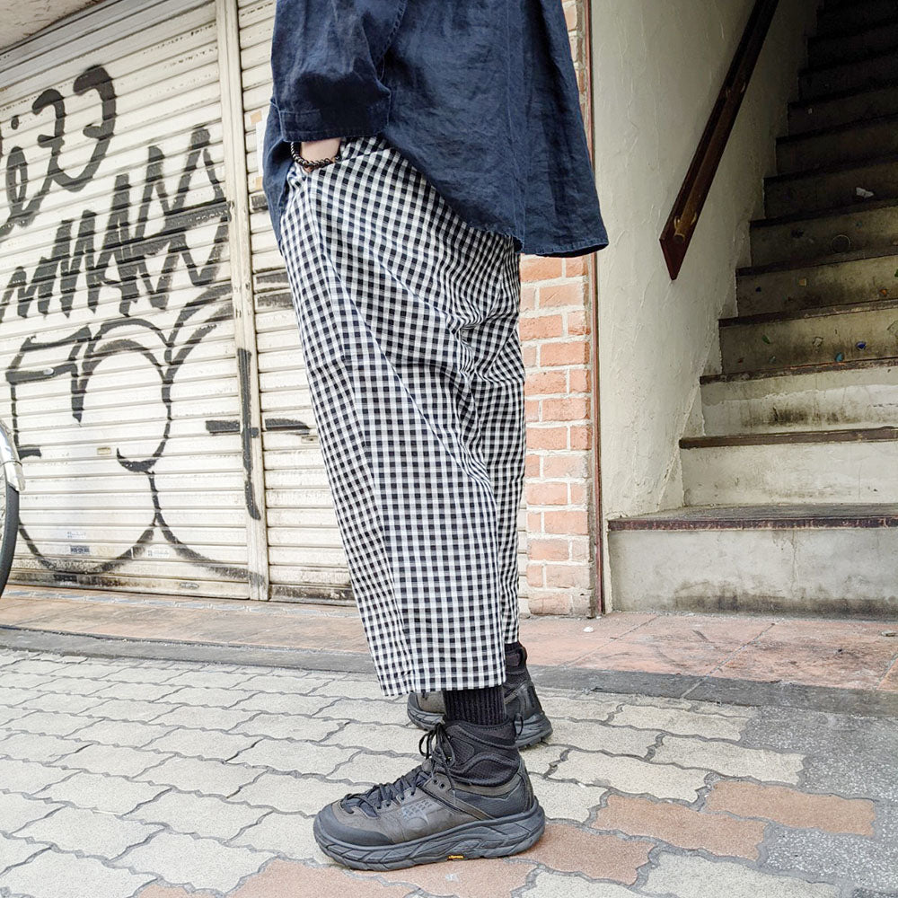 Porter Classic - GINGHAM CHECK PEACE PANTS