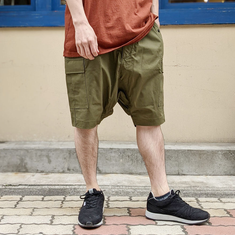 ジュンヤワタナベ　ギャルソン　サルエル　カーゴ JUNYA WATANABE MAN - コットン リップストップ サルエル カーゴ