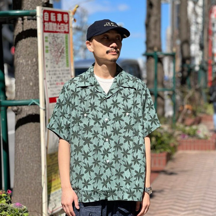 Needles - S/S One-Up Shirt - ACE/R Floral Jq. - MR238