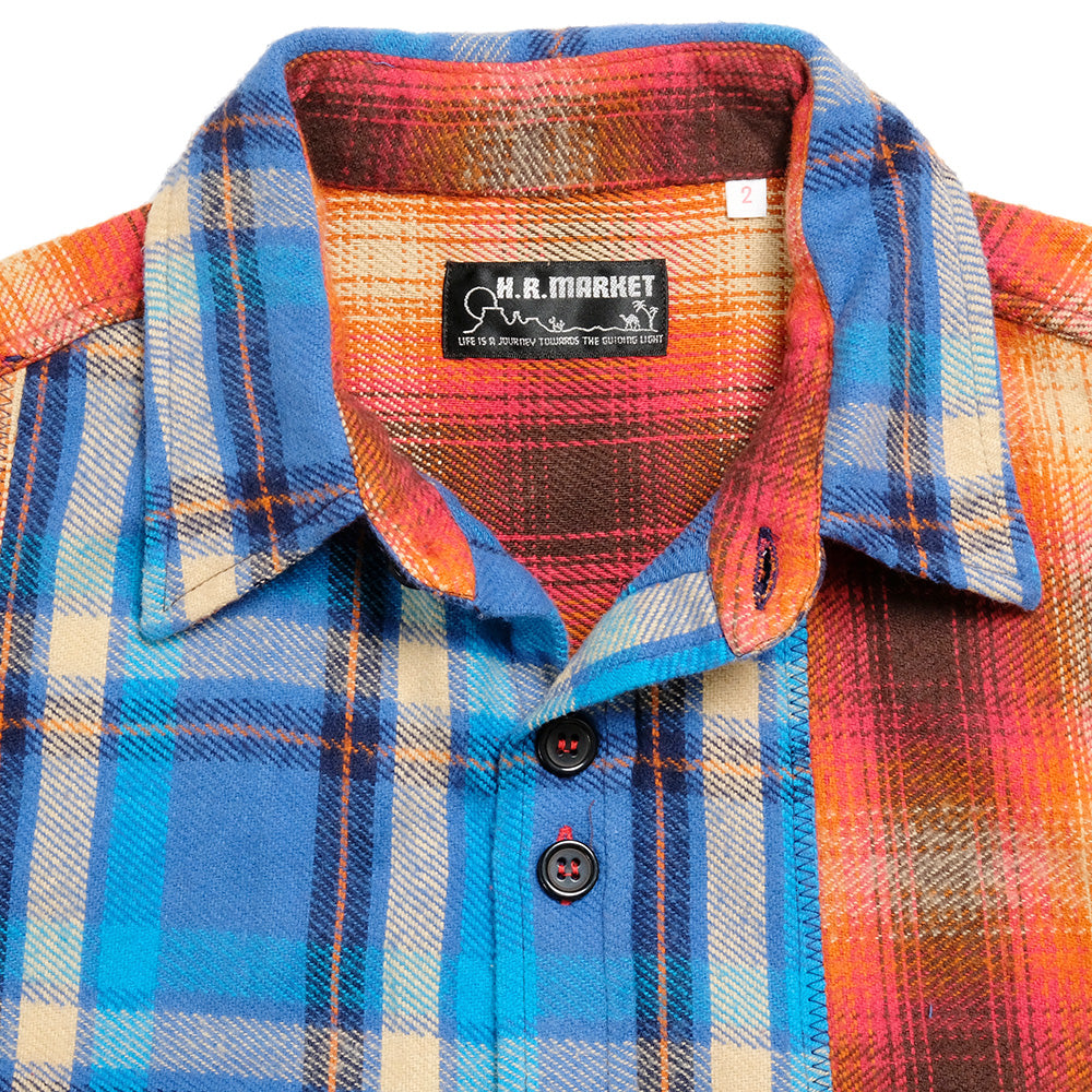 HOLLYWOOD RANCH MARKET - Brushed Homespun Plaid Flannel Remake Shirt Jacket