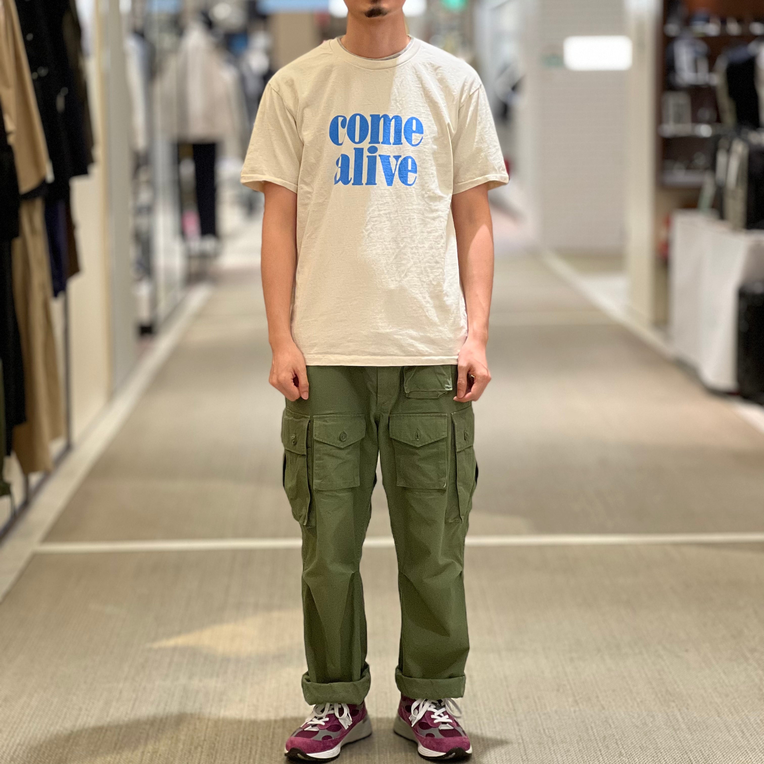 Mixta - CREW NECK PRINT TEE - come alive – Sun House Online Store
