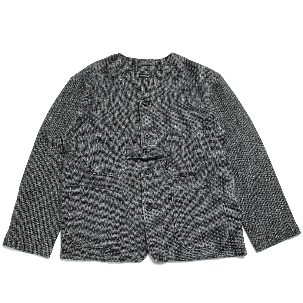 Engineered Garments Cardigan Jacket Poly Wool Herringbone JL147