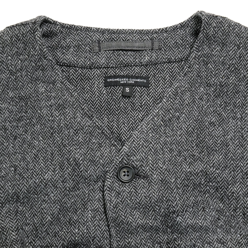 Engineered Garments - Cardigan Jacket - Poly Wool Herringbone
