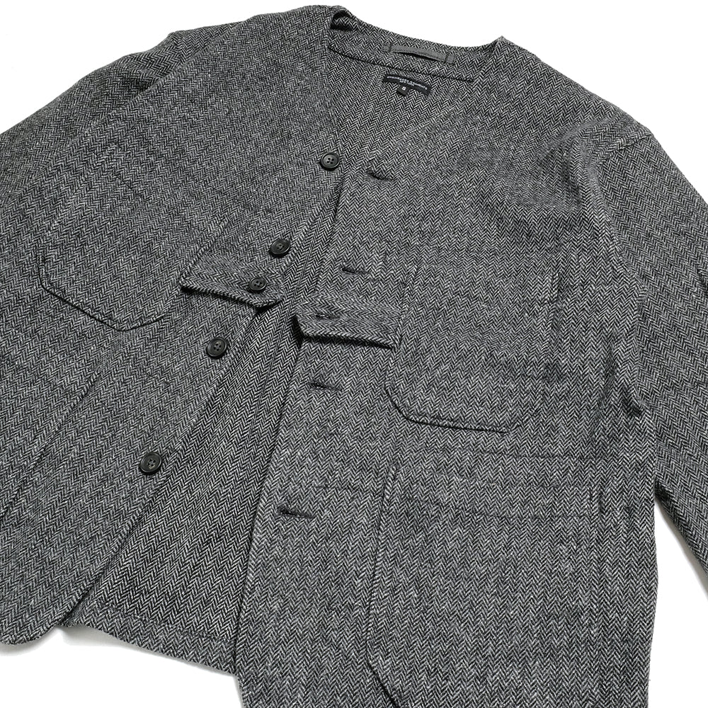 Engineered Garments - Cardigan Jacket - Poly Wool Herringbone