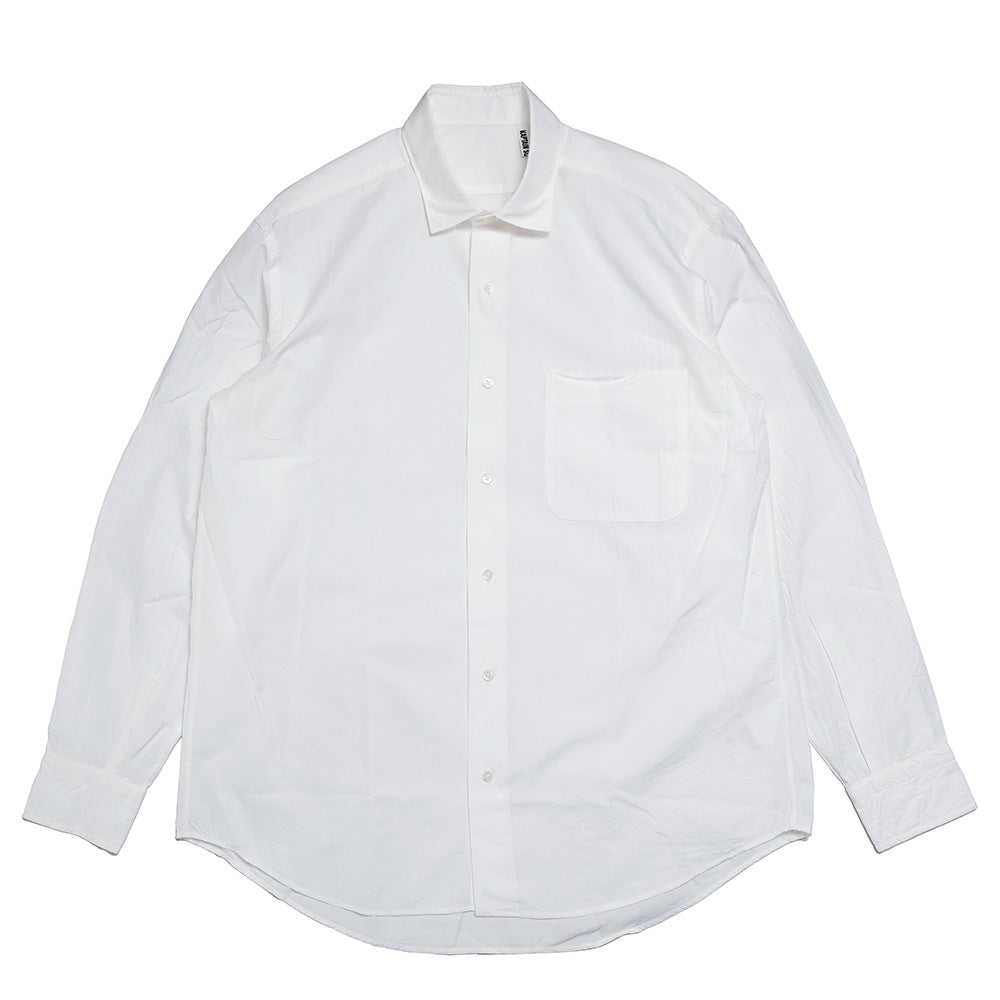 KAPTAIN SUNSHINE Semi Spread Collar Shirt KS23SSH04(WHT)