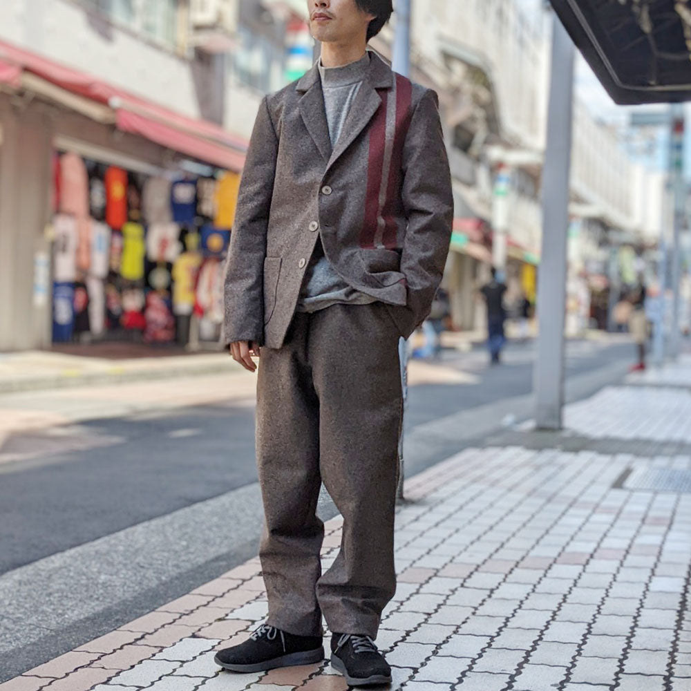 ciatre frayed jacket/slacks  set up  NVY33000円