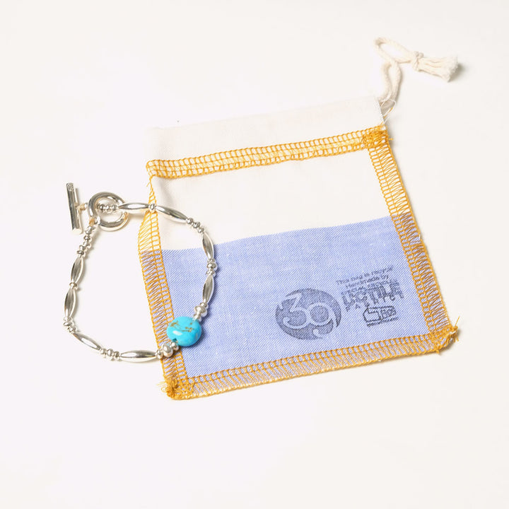 SunKu - Sun House Exclusive - Kingman Turquoise Bracelet - Silver - SKSH-23SP